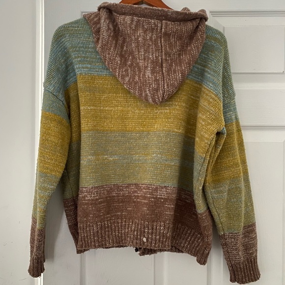 SOLD y2k knit drop shoulder drawstring hoodie - Picture 4 of 4